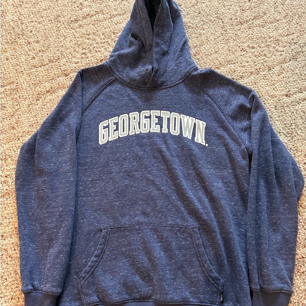 Georgetown Blue Super Soft Plush Hoodie